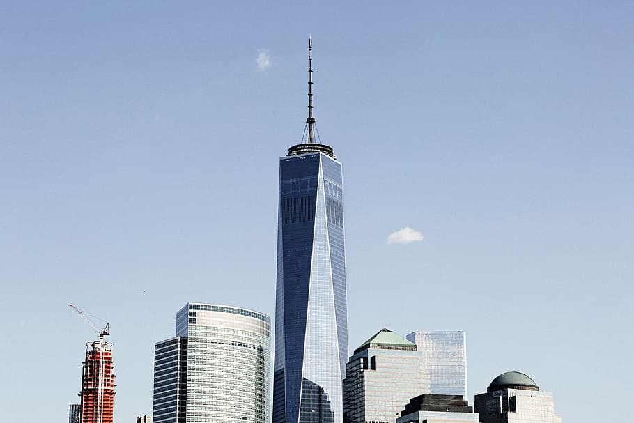 1 WTC, architecture, buildings, city, high-rises, manhattan, HD wallpaper