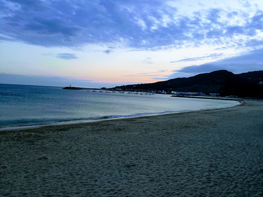 beach, sunset, mar, ocean, sky, night, water, sea, scenics - nature HD wallpaper