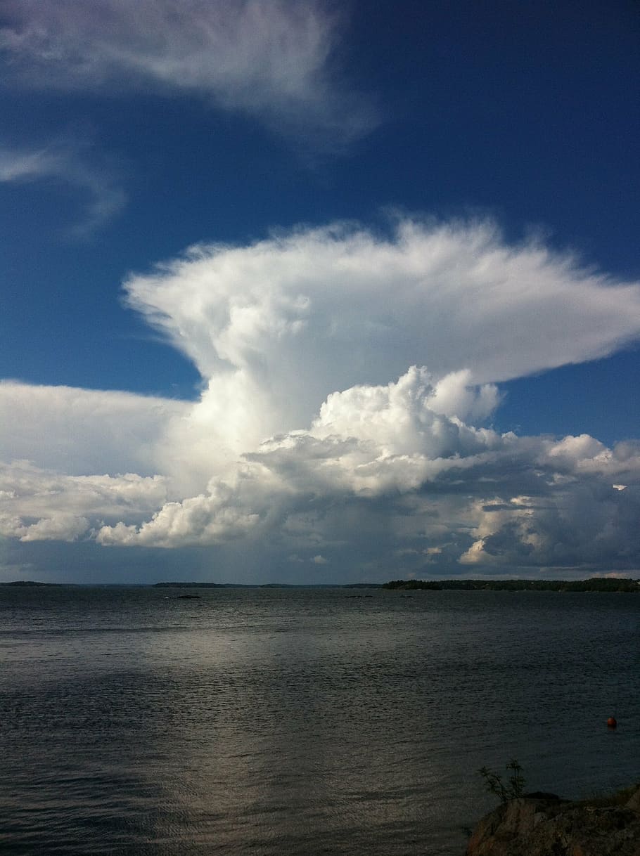 thunder, cloud, summer, himmel, cloud - sky, water, sea, beauty in nature HD wallpaper