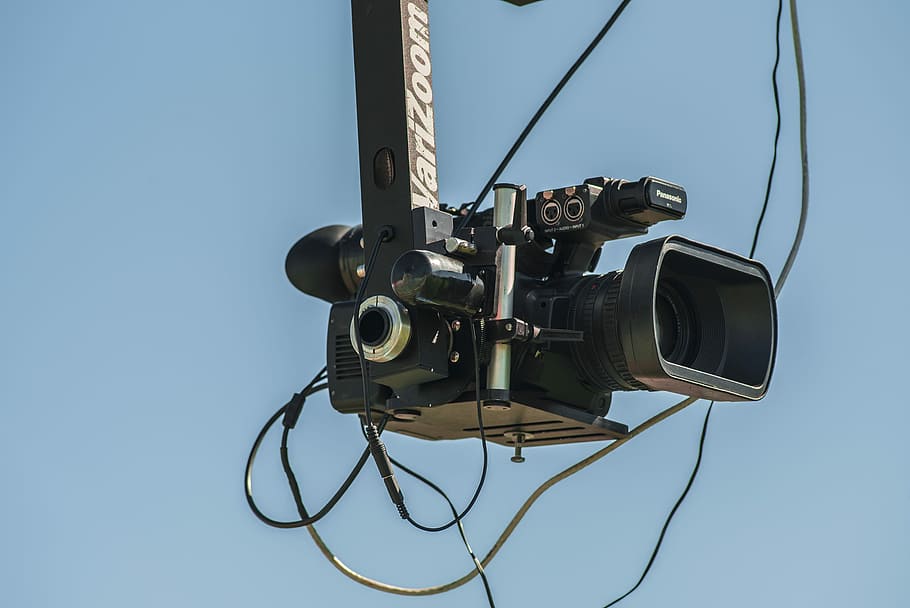 black video recorder, black and gray camera, tech, equipment HD wallpaper