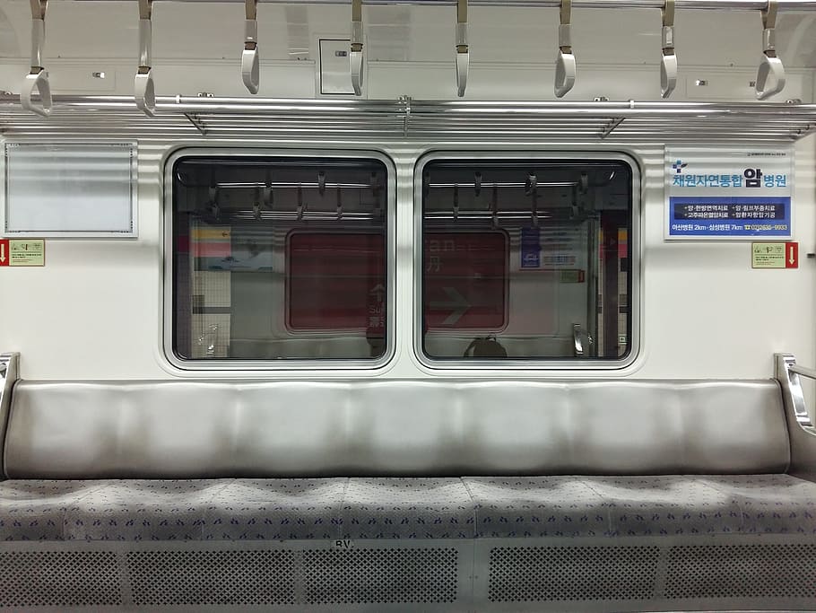 Subway, Seating, Commuting, Window, railway, train, republic of korea HD wallpaper