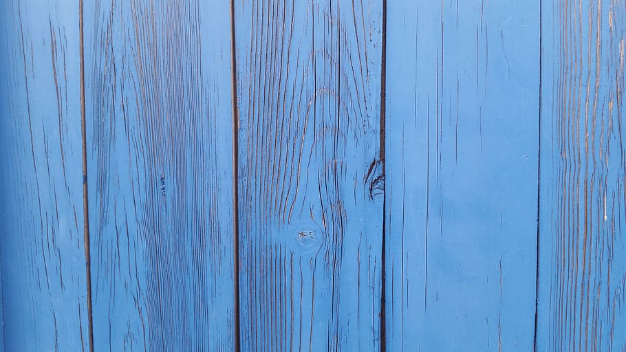 closeup photo of blue panel board, texture, background, wood HD wallpaper