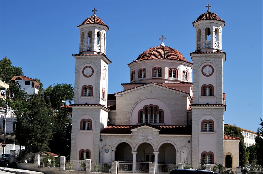albania, berat, cathedral, building exterior, architecture