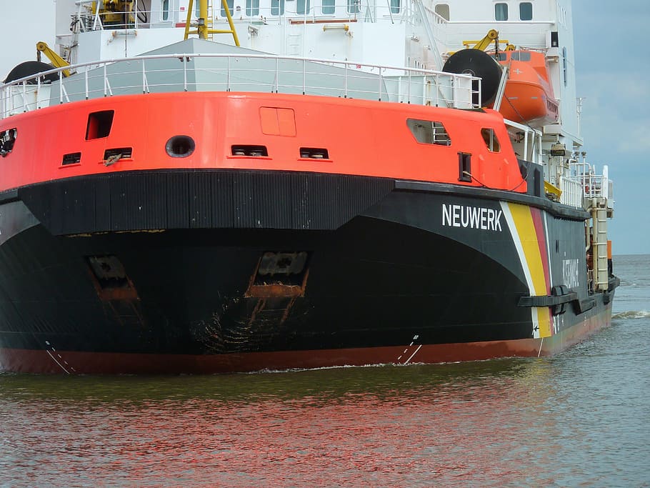coast guard, ship, cuxhaven, boot, neuwerk, fast, water, shipping HD wallpaper