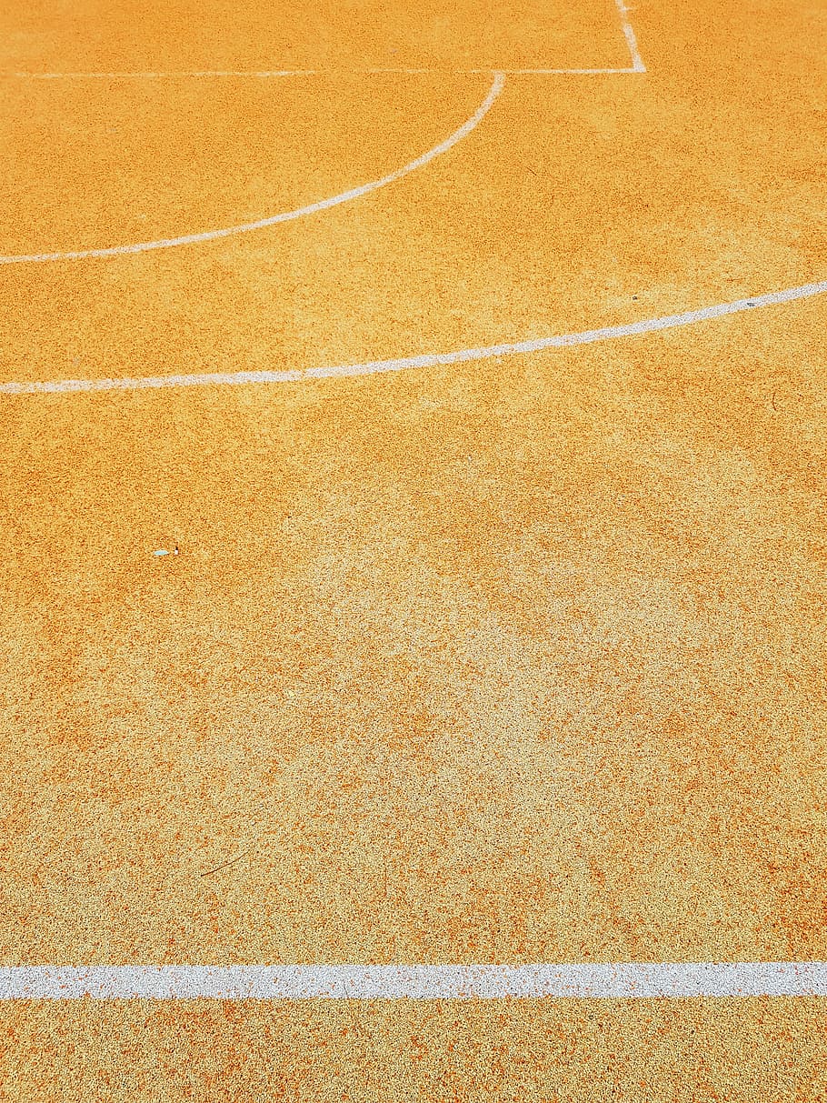 brown surface, basketball, court, line, texture, backgrounds