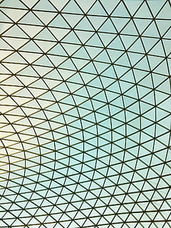 teal and black grid, untitled, pattern, glass, ceiling, geometric HD wallpaper