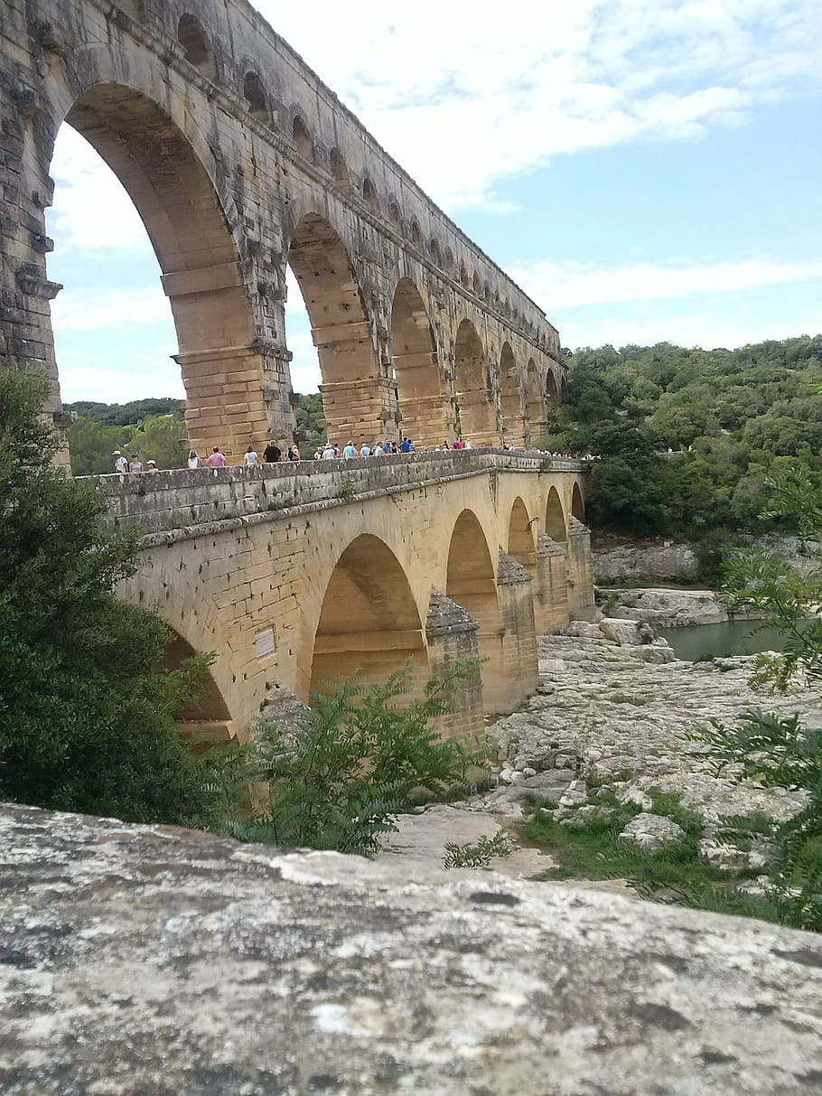 bridge, the, gard, arch, bridge - Man Made Structure, history HD wallpaper