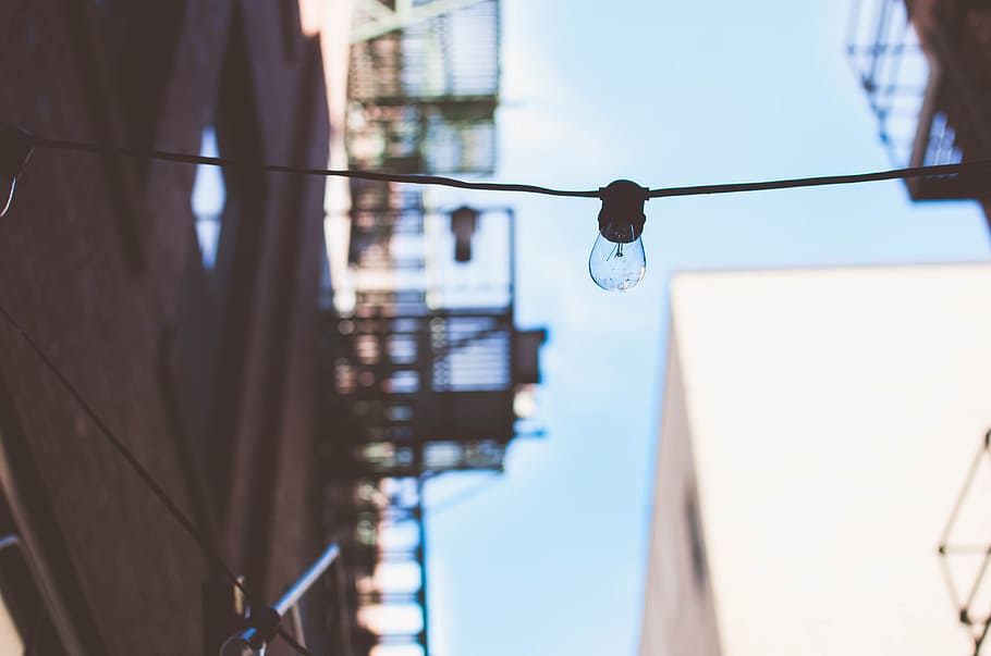selective focus photo of CFL bulb, photo of light bulb, Off-duty HD wallpaper