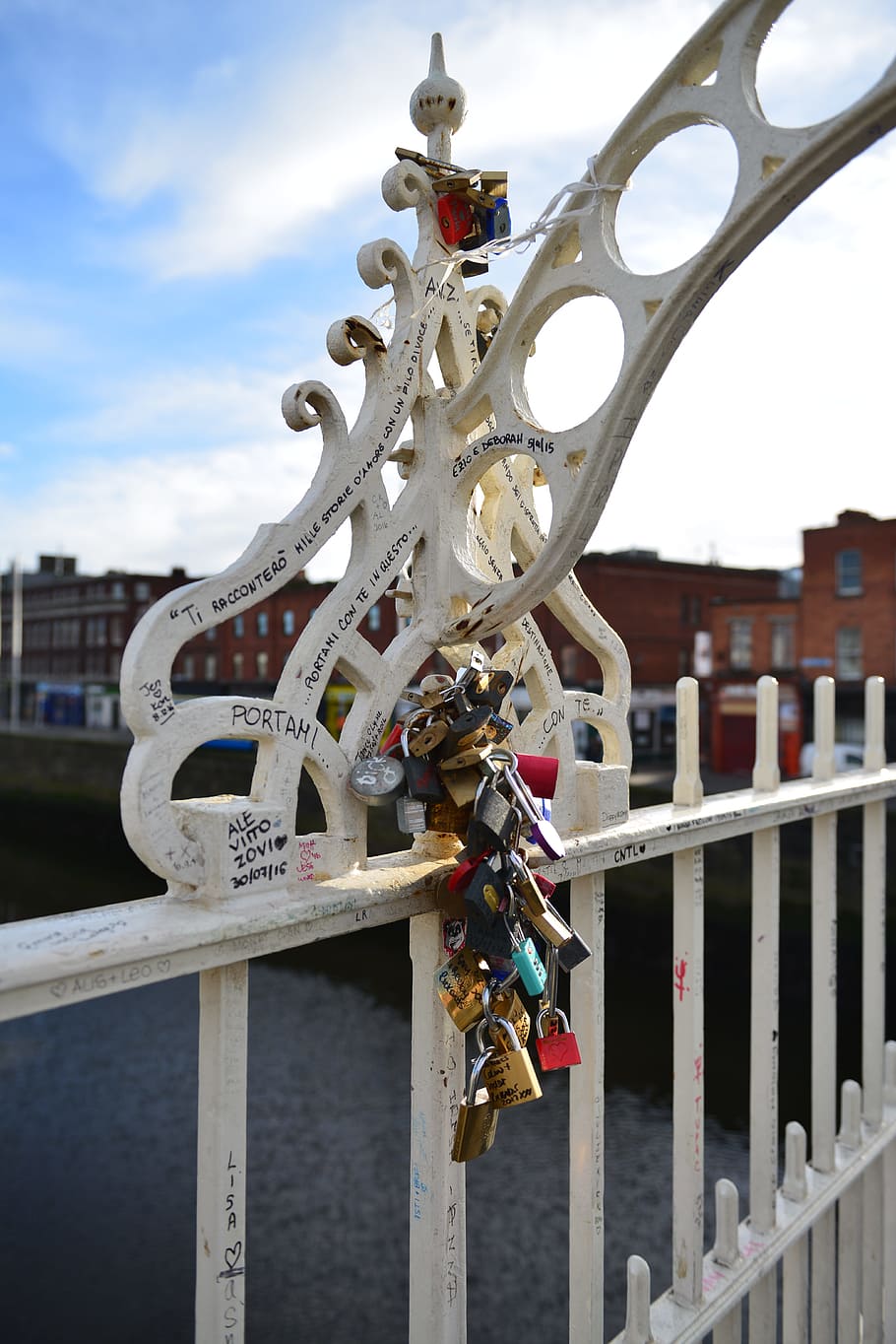 bridge, key, love, lock, locking, landscape, rock, promise HD wallpaper