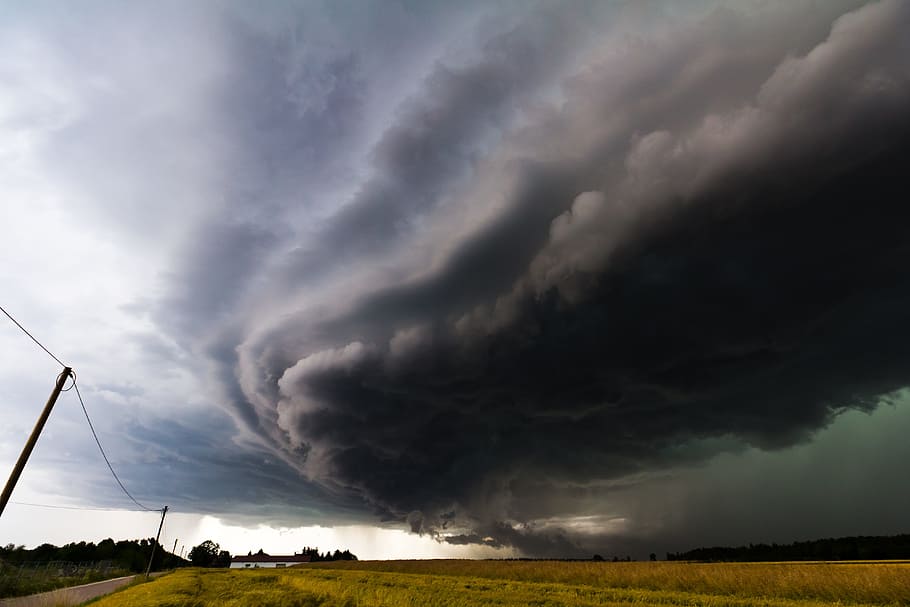 forward, sky, cloud, shelf cloud, arcus, precipitate, clouds form HD wallpaper