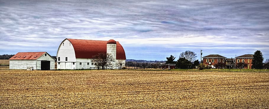 barn, rustic, barns, ohio, digital art, rural, scenic, country HD wallpaper