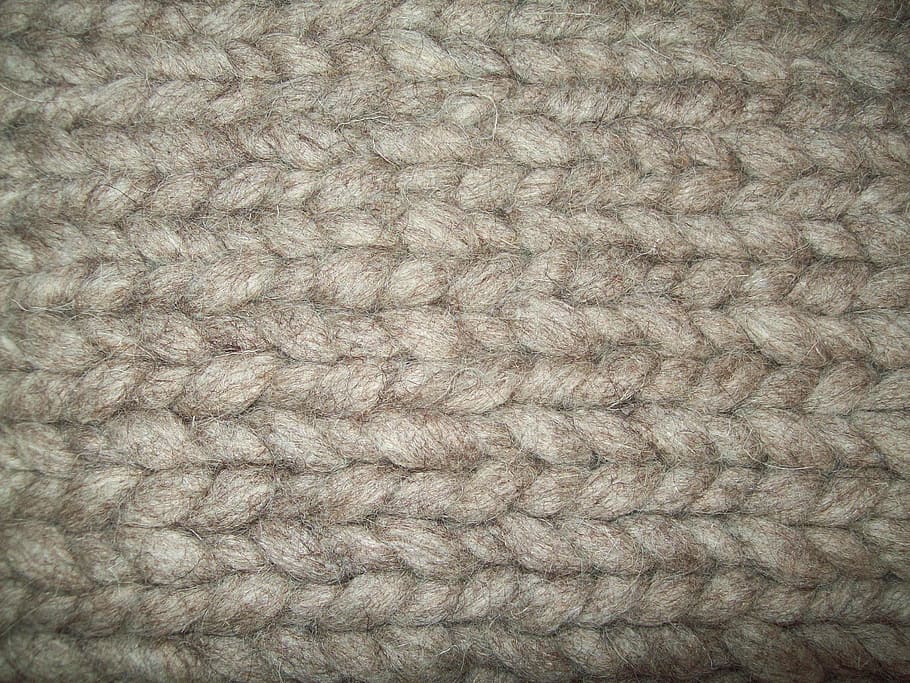 crocheted gray textile, knit, structure, wool, sweater, woven HD wallpaper