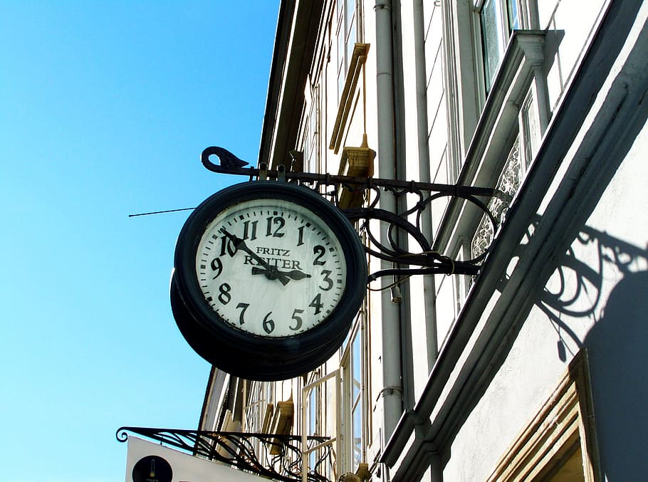 Clock, Krems, Historical Center, the historical center, no people, HD wallpaper