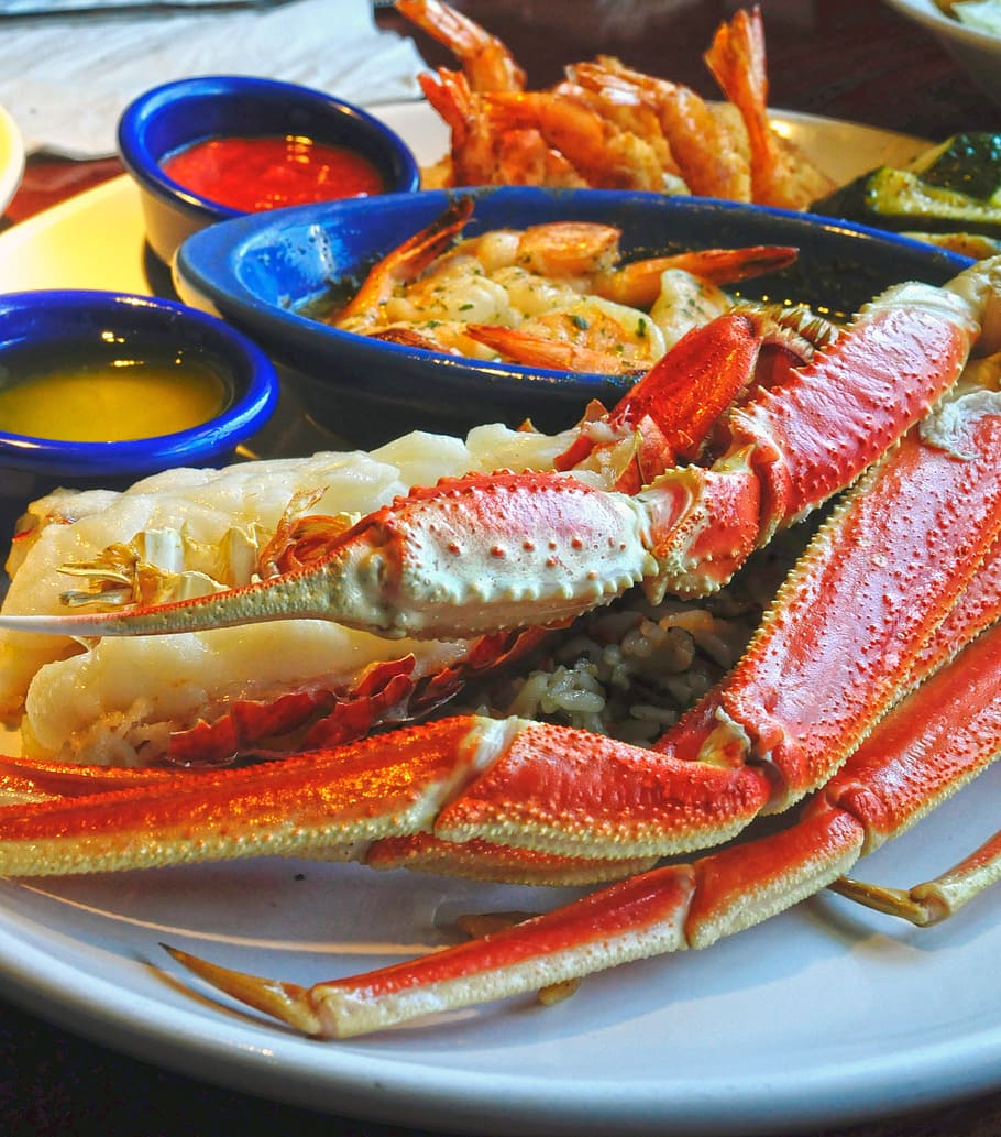 gourmet, sauces, crab legs, food and drink, seafood, healthy eating HD wallpaper