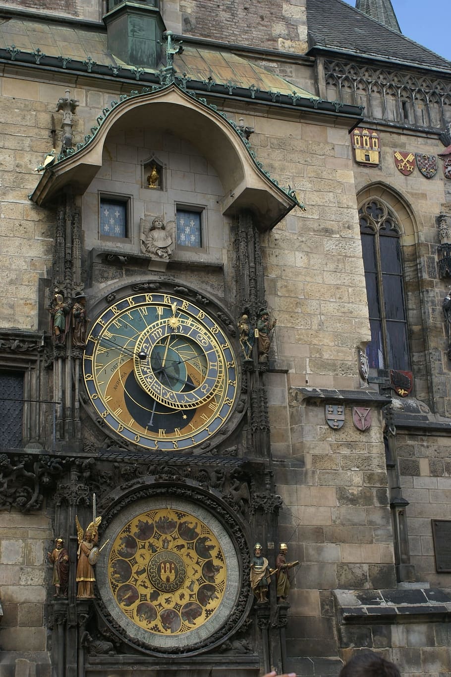 beige cathedral, clock, zodiac, time, astrology, astronomy HD wallpaper