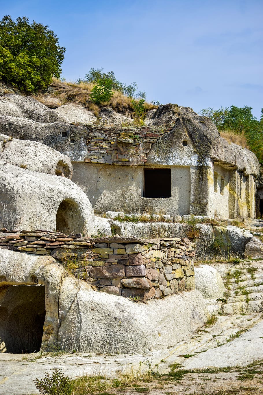 cave, flats, noszvaj, architecture, built structure, history HD wallpaper
