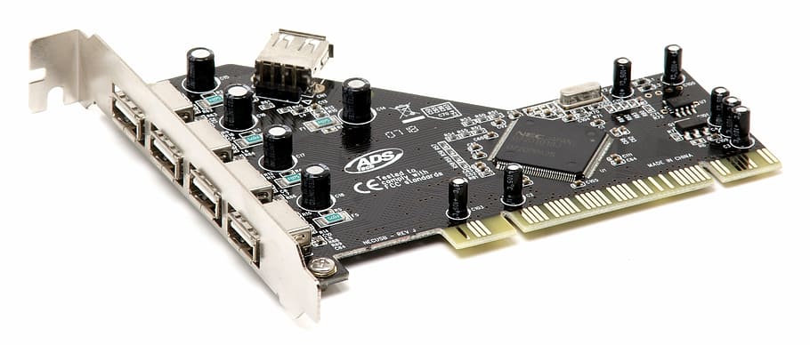 usb, pci, card, technology, computer, close-up, computer Chip HD wallpaper