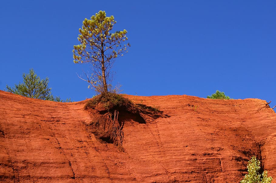 Ochre, Provence, Vaucluse, Lubéron, roussillon, rustrel, colorado, HD wallpaper