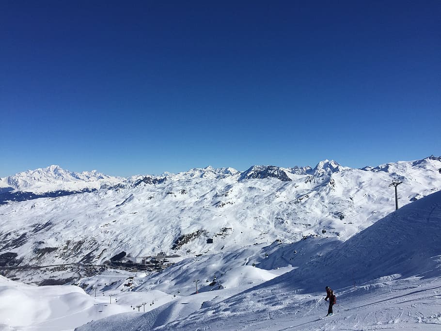ski, mountain, winter, alps, snow, cold temperature, beauty in nature HD wallpaper