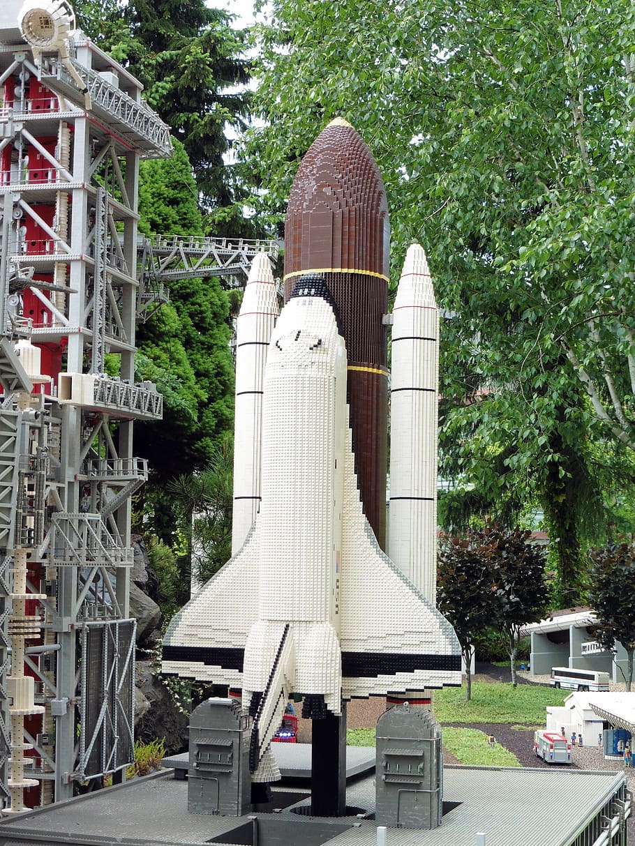 LEGO space shuttle miniature, Cape Canaveral, Rocket Launch, space travel