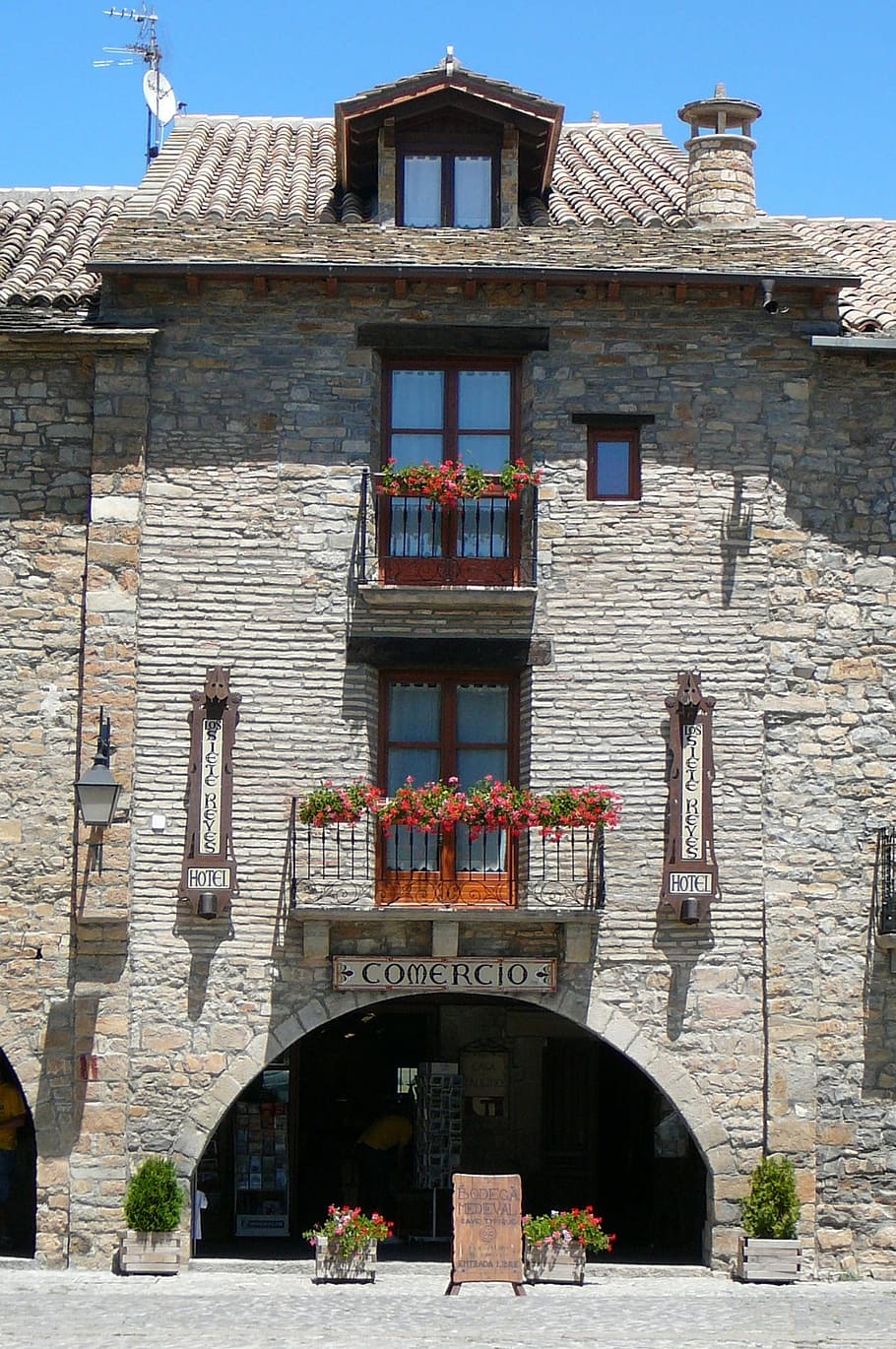 Facade, Windows, Architecture, Porch, balcony, spain, village HD wallpaper