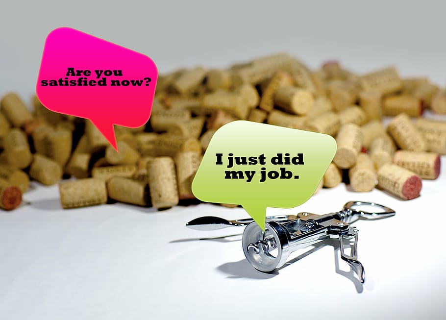 selective focus photography of cork lids, corkscrew, many, pile HD wallpaper