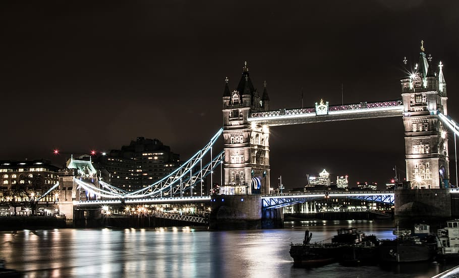 Tower Bridge, London, Thames, River, city, attraction, london bridge HD wallpaper