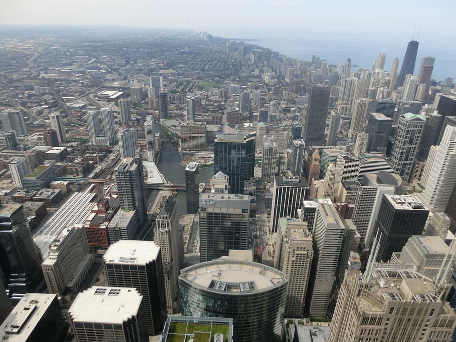 chicago, usa, united states, america, skyscrapers, building