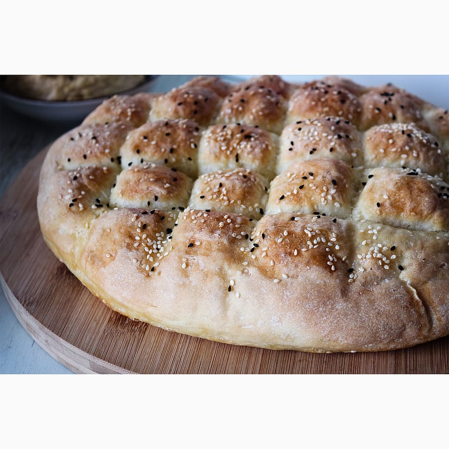 bread, flat bread, turkish, food, traditional, baked, eating HD wallpaper