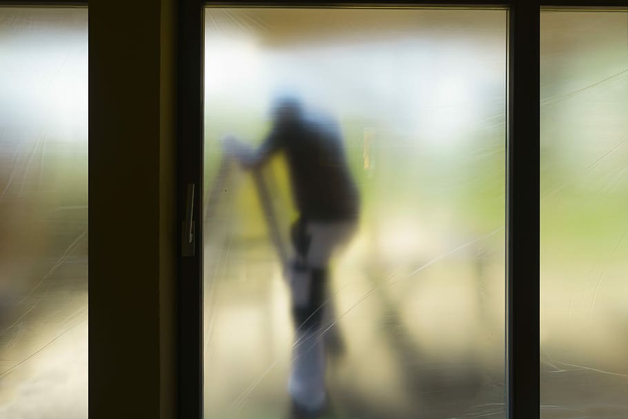 painter, home, slide, covered, transparent, outlines, patio door HD wallpaper