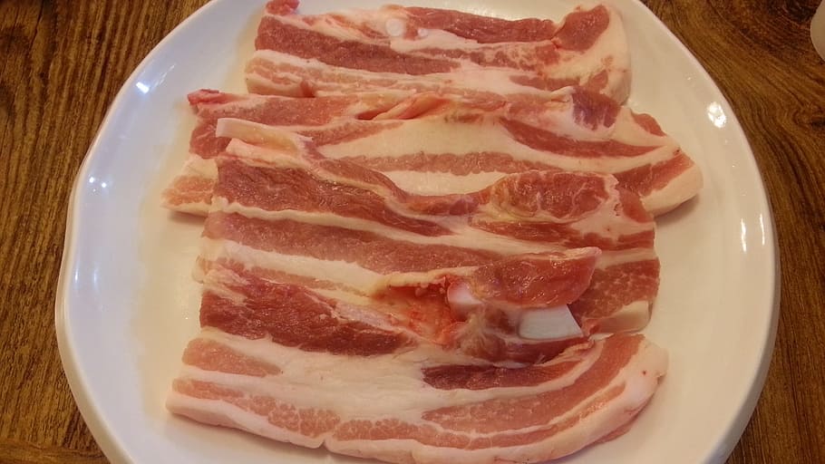 pork, meat, food, beef, red, slice, meal, freshness, dinner HD wallpaper