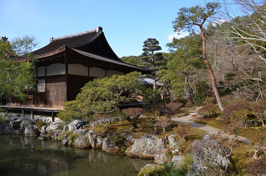 Ginkaku-Ji, Temple, Garden, Kyoto, Japan, buddhist, japanese, HD wallpaper