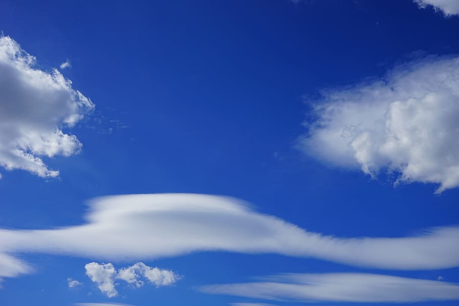 clouds, sky, blue, white, cloud formation, sleet, climate, meteorology HD wallpaper