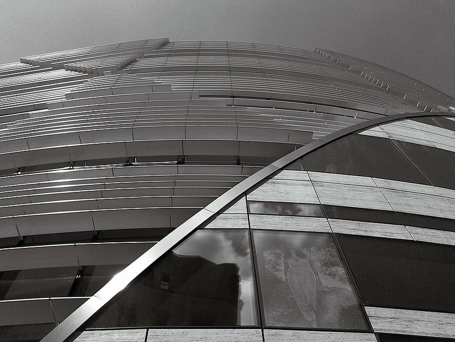 architecture, modern, building, facade, düsseldorf, window HD wallpaper