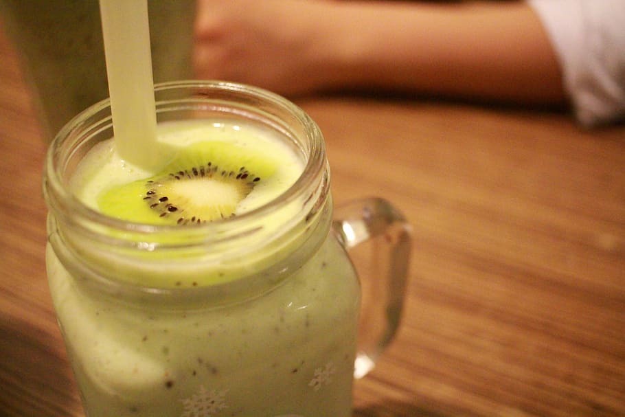 Kiwi Fruit Juice , beverage, drink, jar, public domain, refreshment HD wallpaper