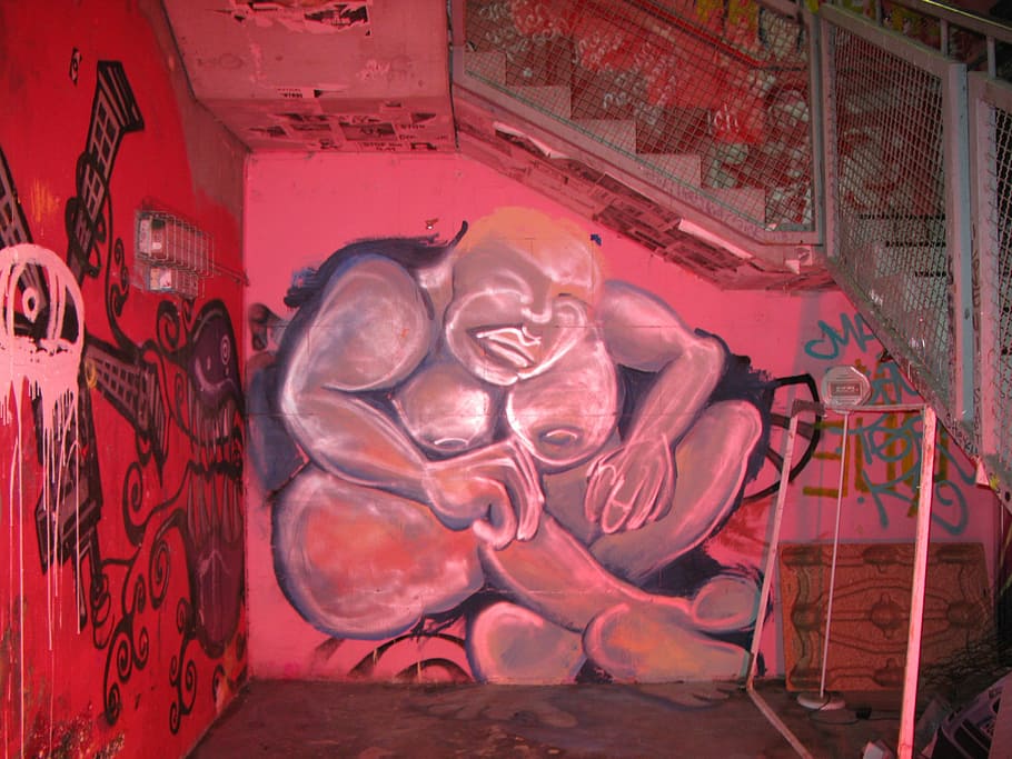 Graffiti, Night, Berlin, history, built structure, no people HD wallpaper