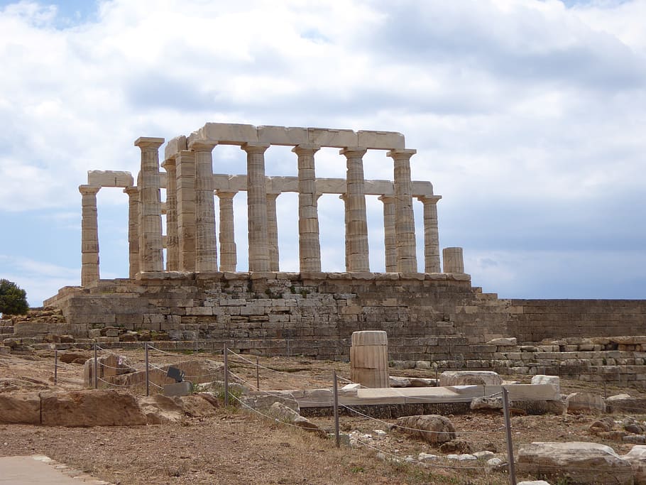 acropolis, ruins, greece, history, the past, sky, ancient, architecture HD wallpaper