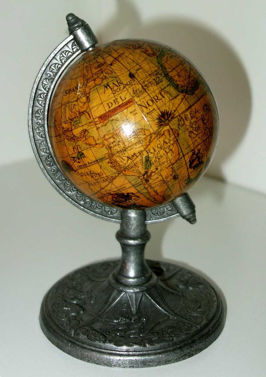 terrestrial globe, world map, earth, indoors, still life, globe - man made object, HD wallpaper
