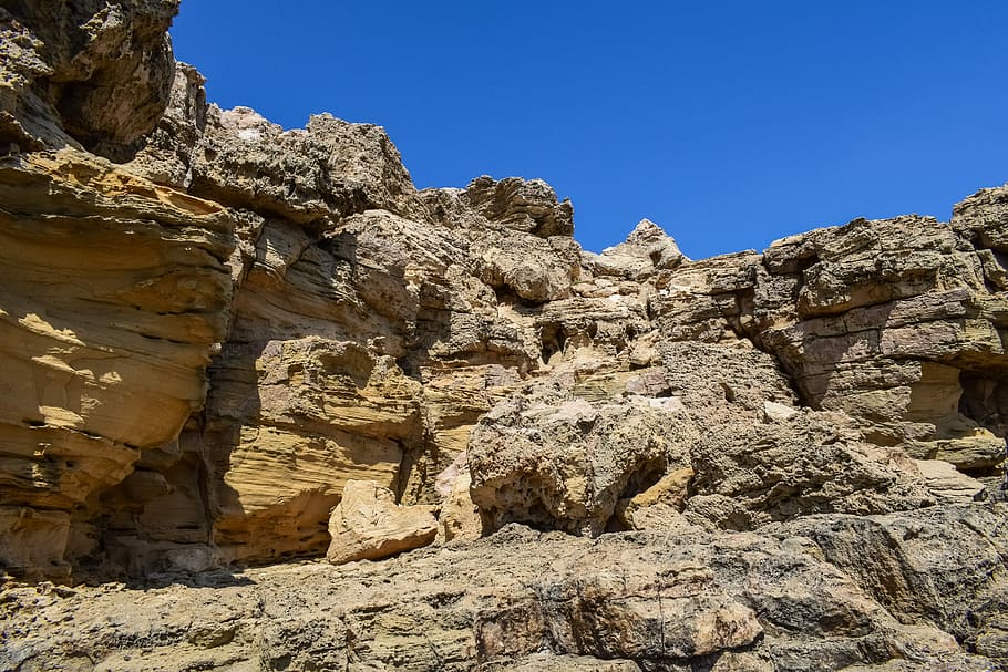Wall, Erosion, Nature, Rock, cliff, geology, rough, sandstone HD wallpaper