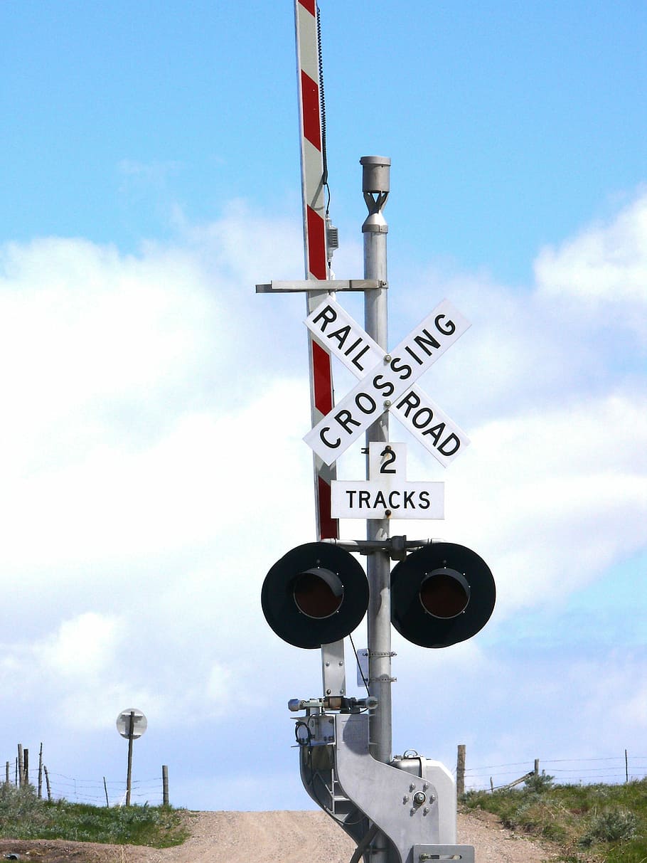 Railway Crossing, Usa, America, Train, track, spoorwegbomen