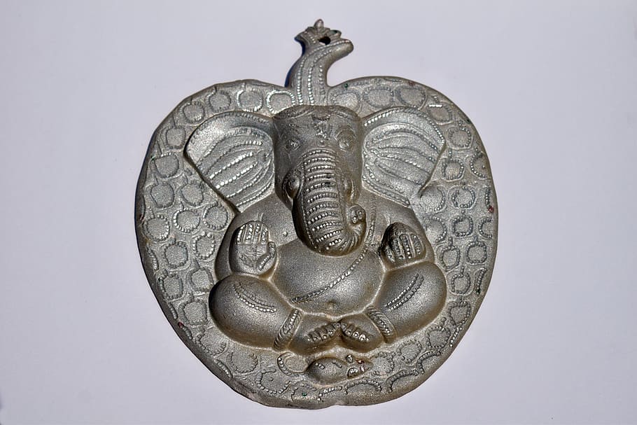 ganesh, ganesha, silver, wall hanging, ganapati, art and craft