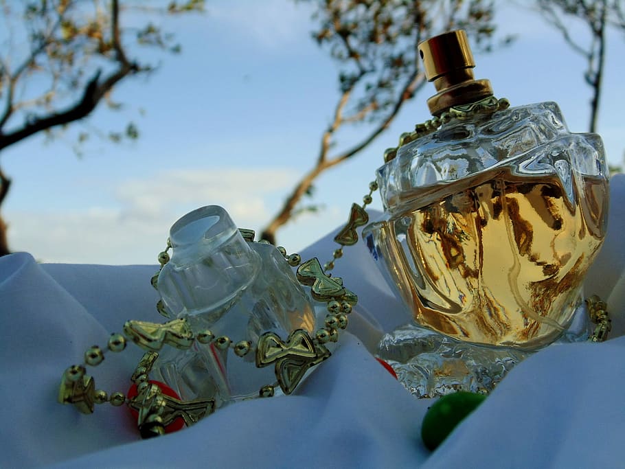 Perfume, Clouds, Sky, Blue, Landscape, sun, reflection, no people HD wallpaper
