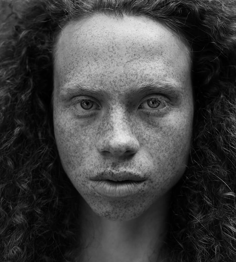 grayscale photography of woman, grayscale photo of woman's face HD wallpaper