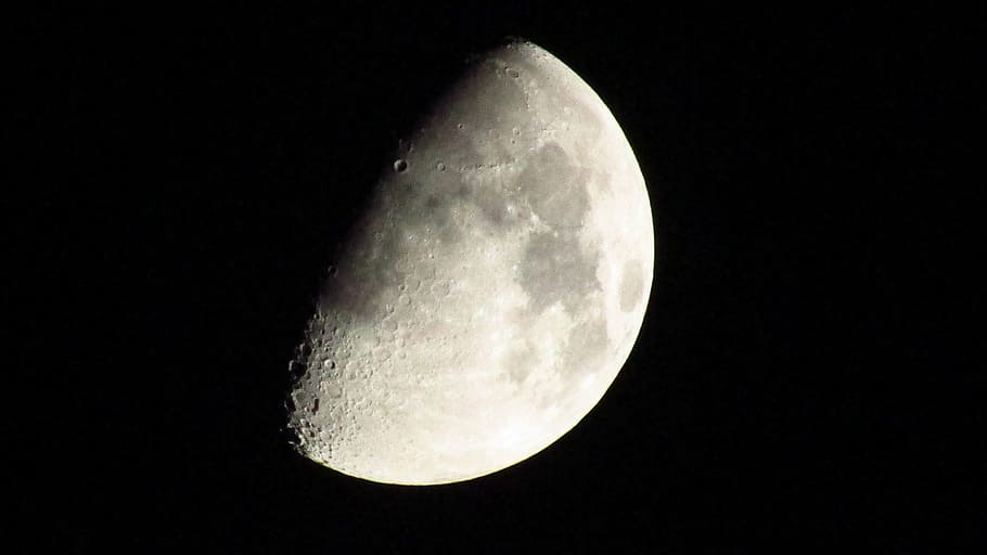 moon, night, moon phases, space, astronomy, sky, moon surface HD wallpaper
