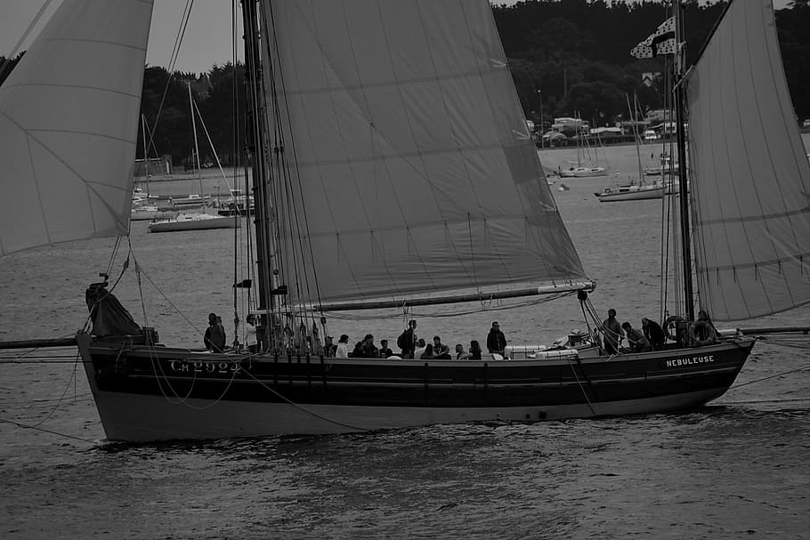 Boat, Sailing, Sailboat, Old, Rig, old rig, sailing boat, sea HD wallpaper