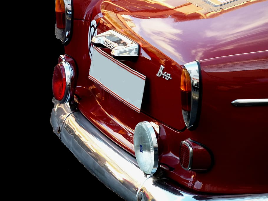 auto, old school, oldtimer, red, volvo, mode of transportation HD wallpaper