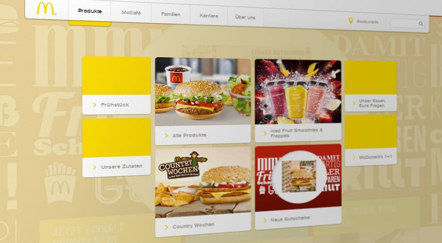 McDonalds Delivery website screenshot, Internet, fast food HD wallpaper