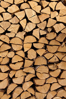 closeup photography of pile of fire woods, abstract, background HD wallpaper