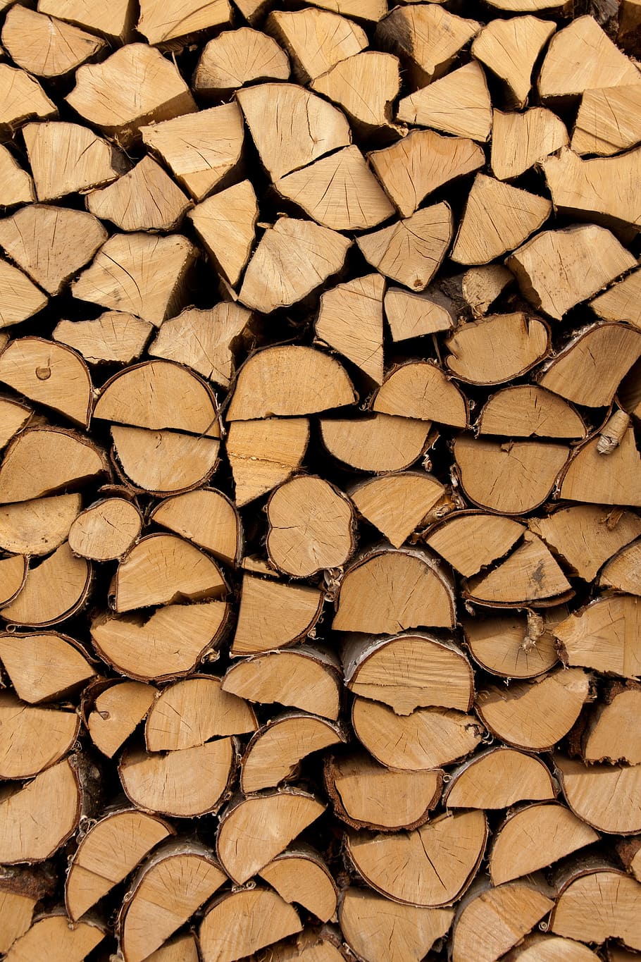 closeup photography of pile of fire woods, abstract, background HD wallpaper