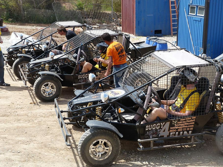 Offroad, Mallorca, fun park, transportation, only men, adults only HD wallpaper